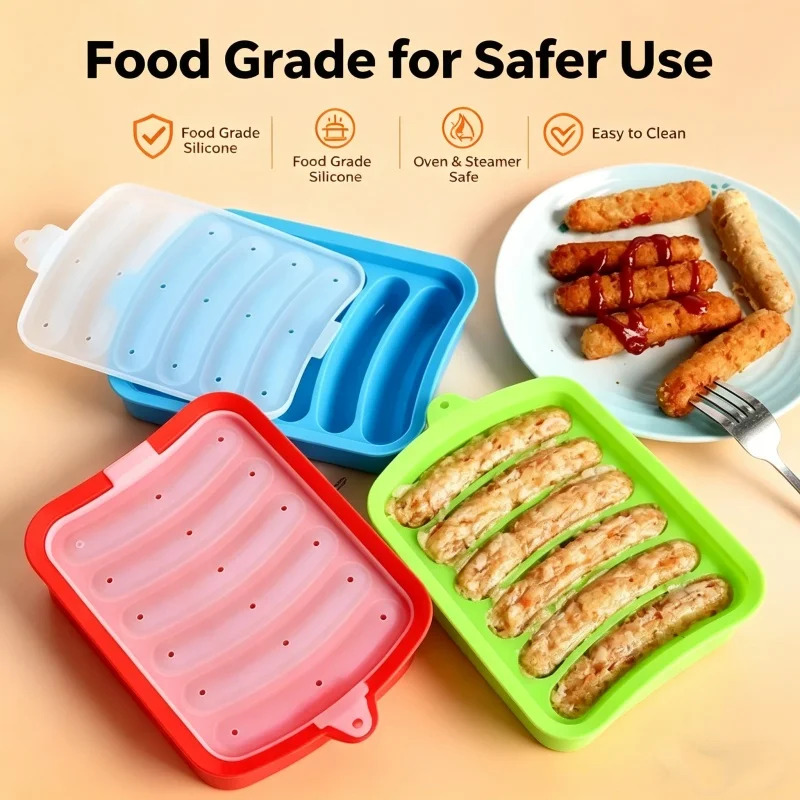 Hot Dog Press - Stampo in Silicone per Salsicce con