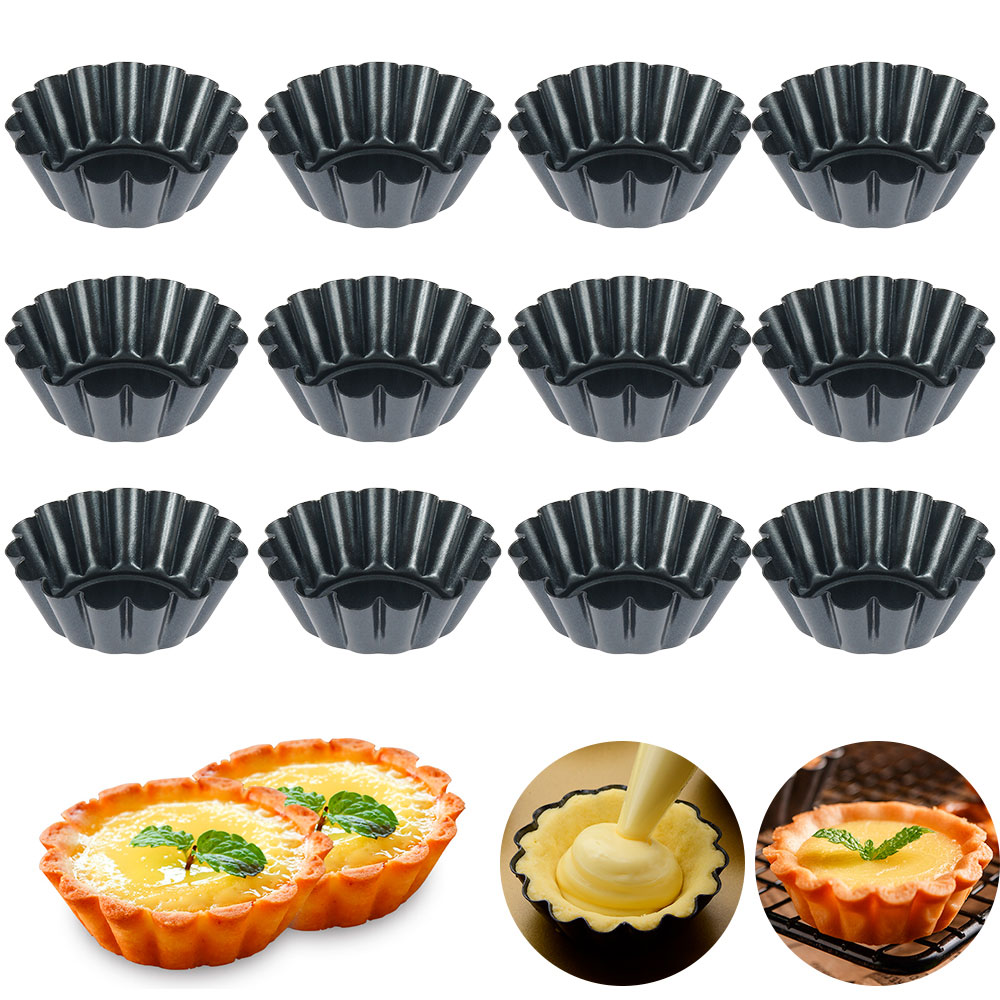 Egg Waffle Pan - 12 pz Pan Stampo Crostata Quiche