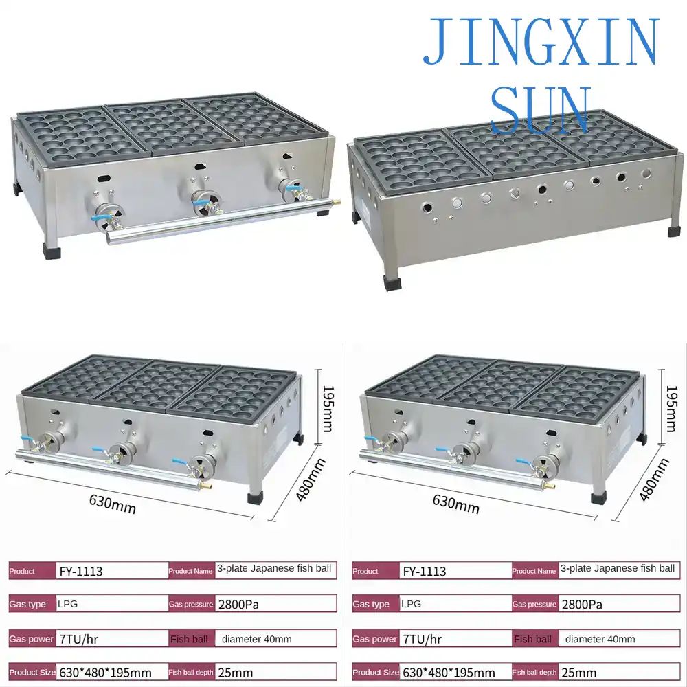 Takoyaki Grill Plate - Forno per Takoyaki a Gas FY-1113
