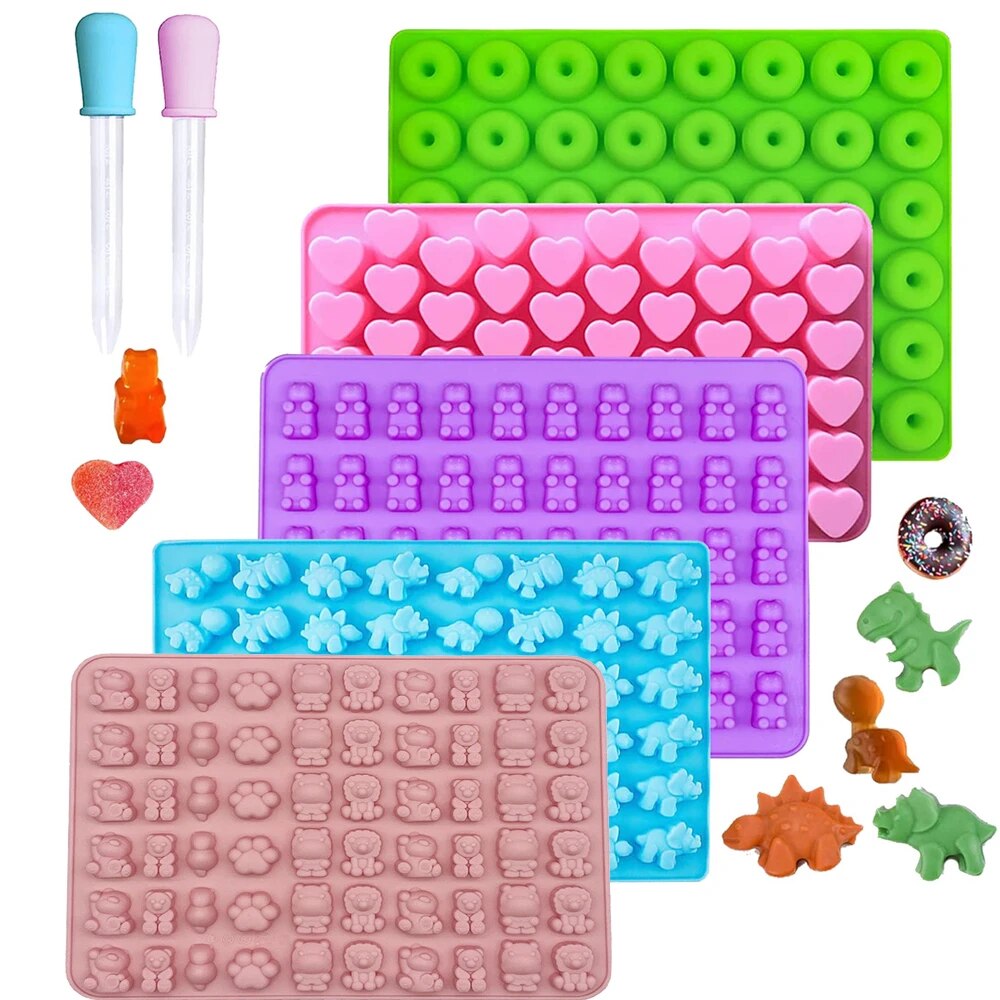 Donut Mold Silicone - Stampi per orsi gommosi Mini stampo