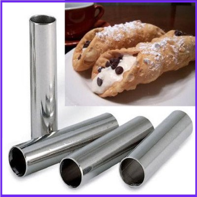 Danish Pancake Pan - Forme di Cannoli in alluminio, 4