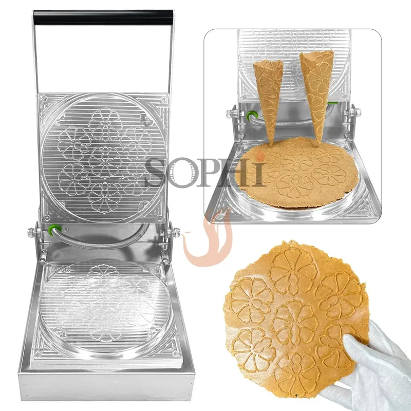 Waffle Cone Maker - Macchina Professionale per Coni Gelato Personalizzati,