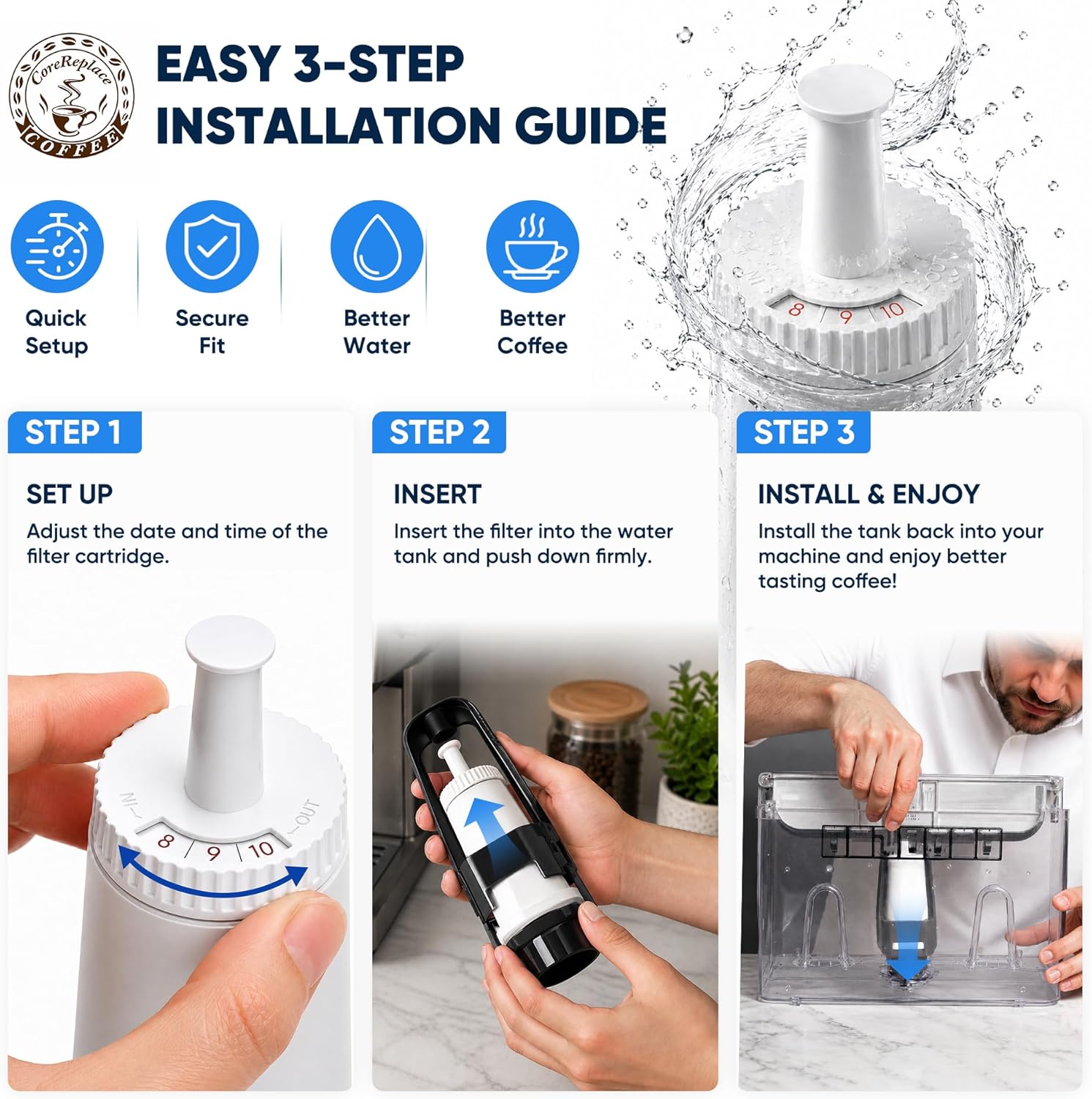 Filtro dell'acqua di ricambio  - Breville Espresso Barista Touch recensione e prezzo