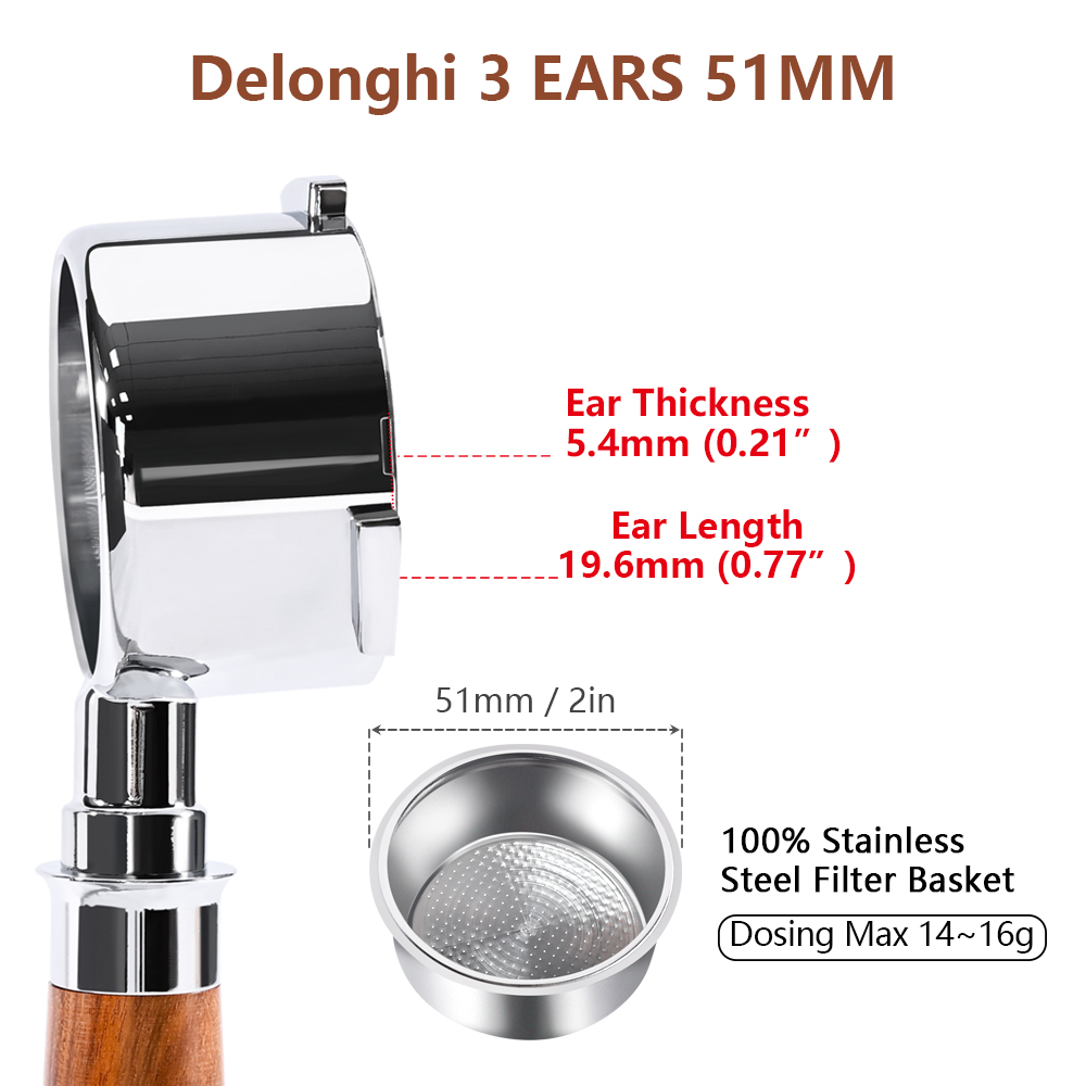 Portafiltro senza fondo da 51  - Delonghi Espresso Magnifica recensione e prezzo